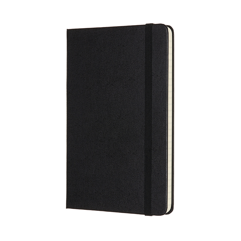 Zápisník Moleskine tvrdý linkovaný černý M