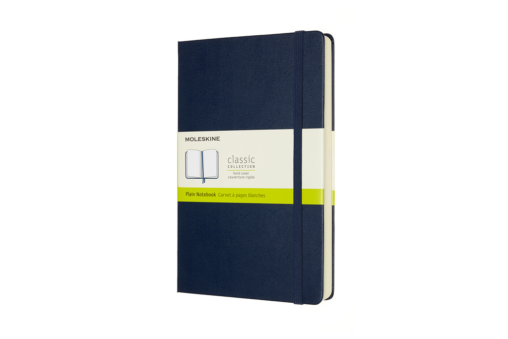 Zápisník Moleskine Expanded tvrdý čistý modrý L