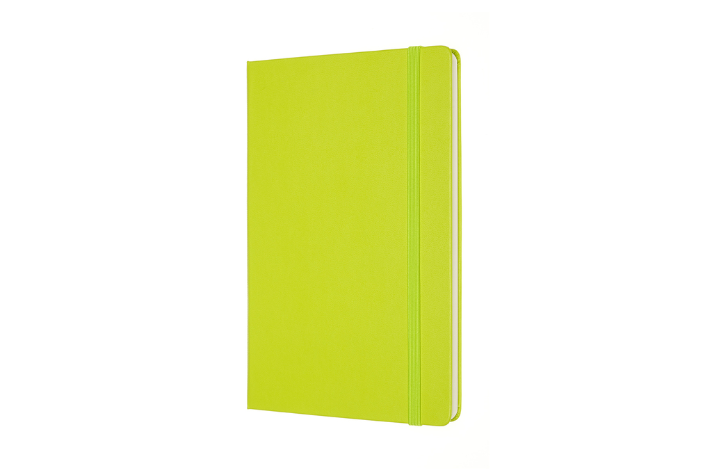 Zápisník Moleskine tvrdý čistý žlutozelený L