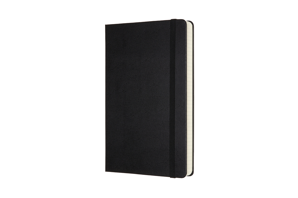 Zápisník Moleskine Expanded tvrdý čtverečkovaný černý L