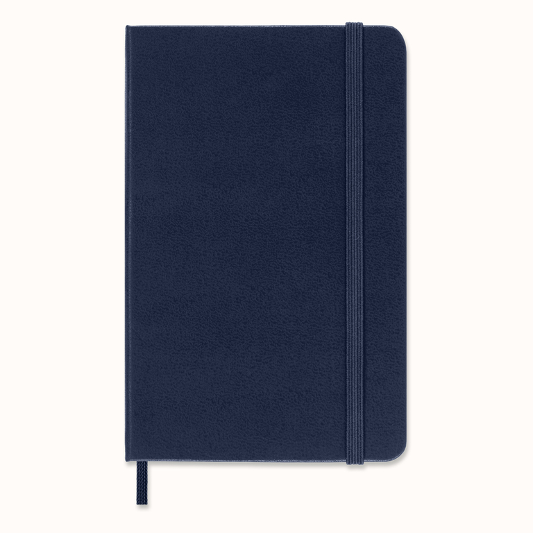 Horizontální týdenní diář Moleskine 2022 tvrdý modrý S