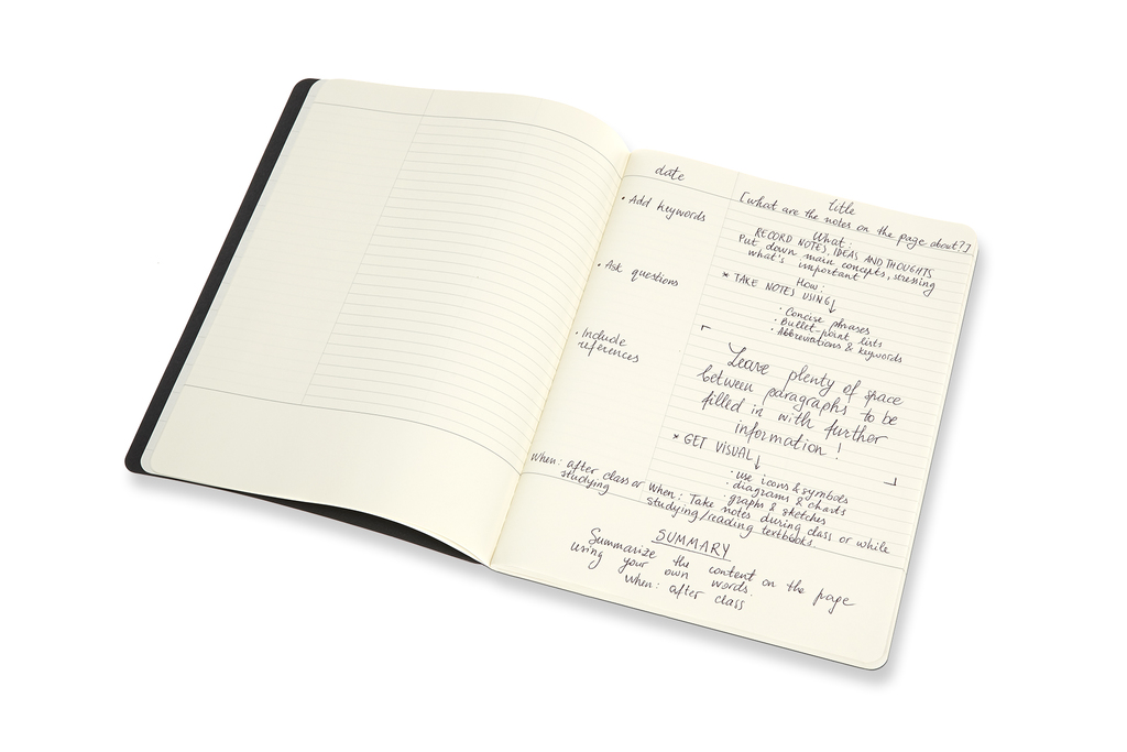 Sešity Moleskine Cahier 2ks plánovací linkovaný černý a hnědý A4