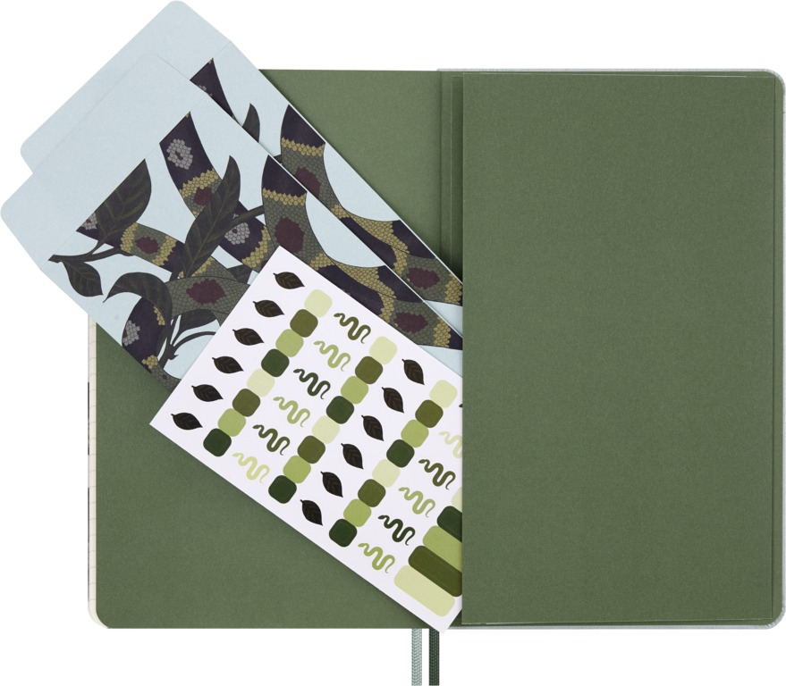 Snake Leaves zápisník Moleskine linkovaný L