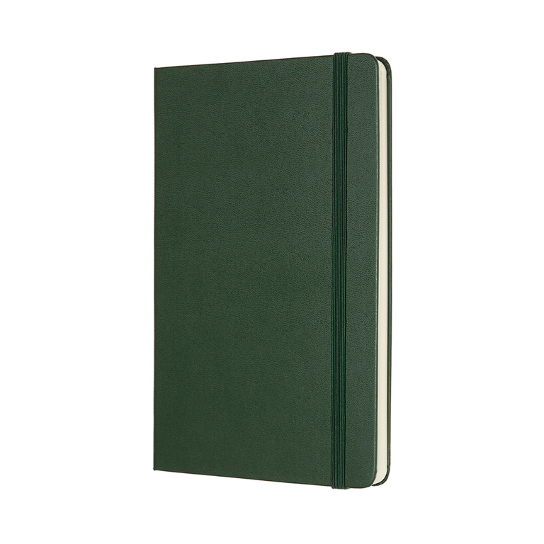 Zápisník Moleskine tvrdý tečkovaný zelený L