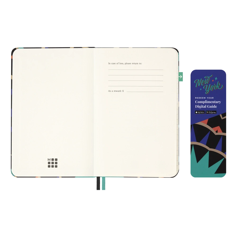 Zápisník Moleskine LUXE New York čistý/linkovaný tvrdý S