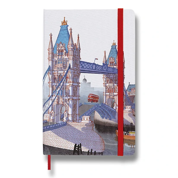 I am London zápisník Moleskine linkovaný tvrdý L