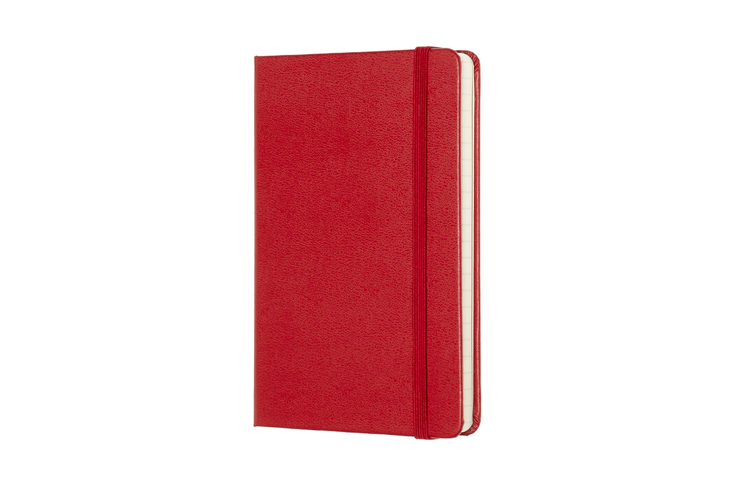 Zápisník Moleskine tvrdý linkovaný červený S