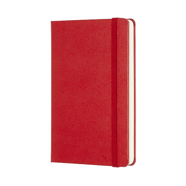 Zápisník Moleskine tvrdý čistý červený S