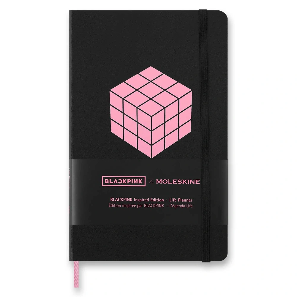Blackpink plánovací zápisník Moleskine nedatovaný tvrdý L v dárkové krabici