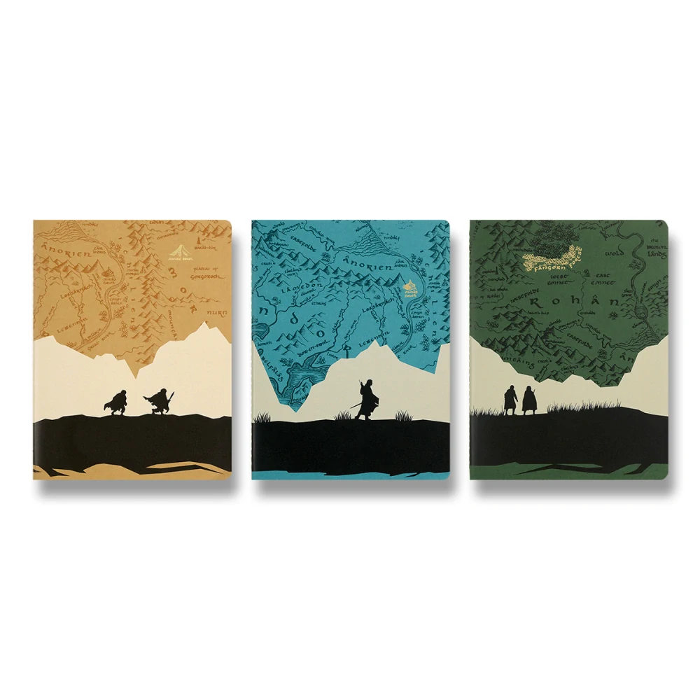 The Lord of the Rings sešity Moleskine Cahier 3ks linkované XL