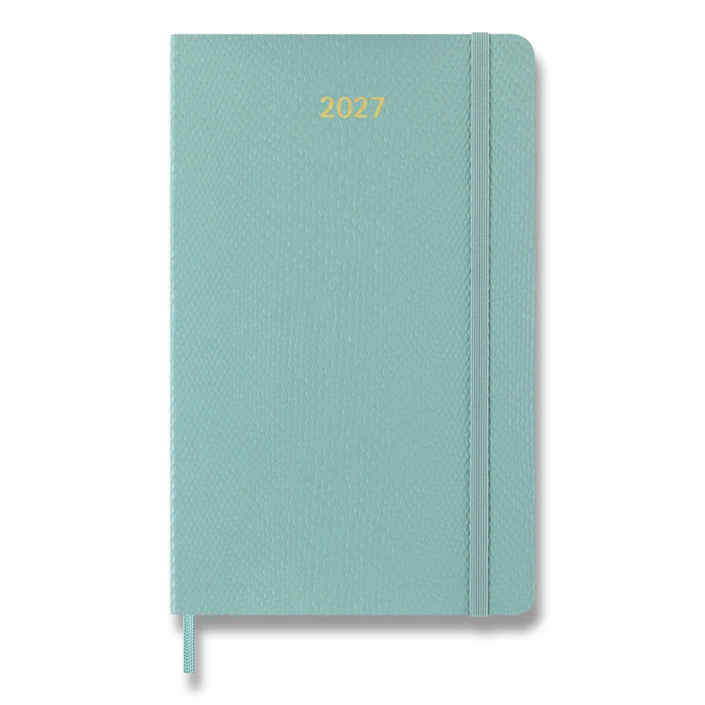 Precious & Ethical Vegea plánovácí zápisník Moleskine 2027 měkký zelený L v dárkové krabici
