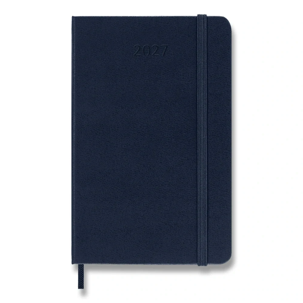 Plánovací zápisník Moleskine 2027 tvrdý modrý S