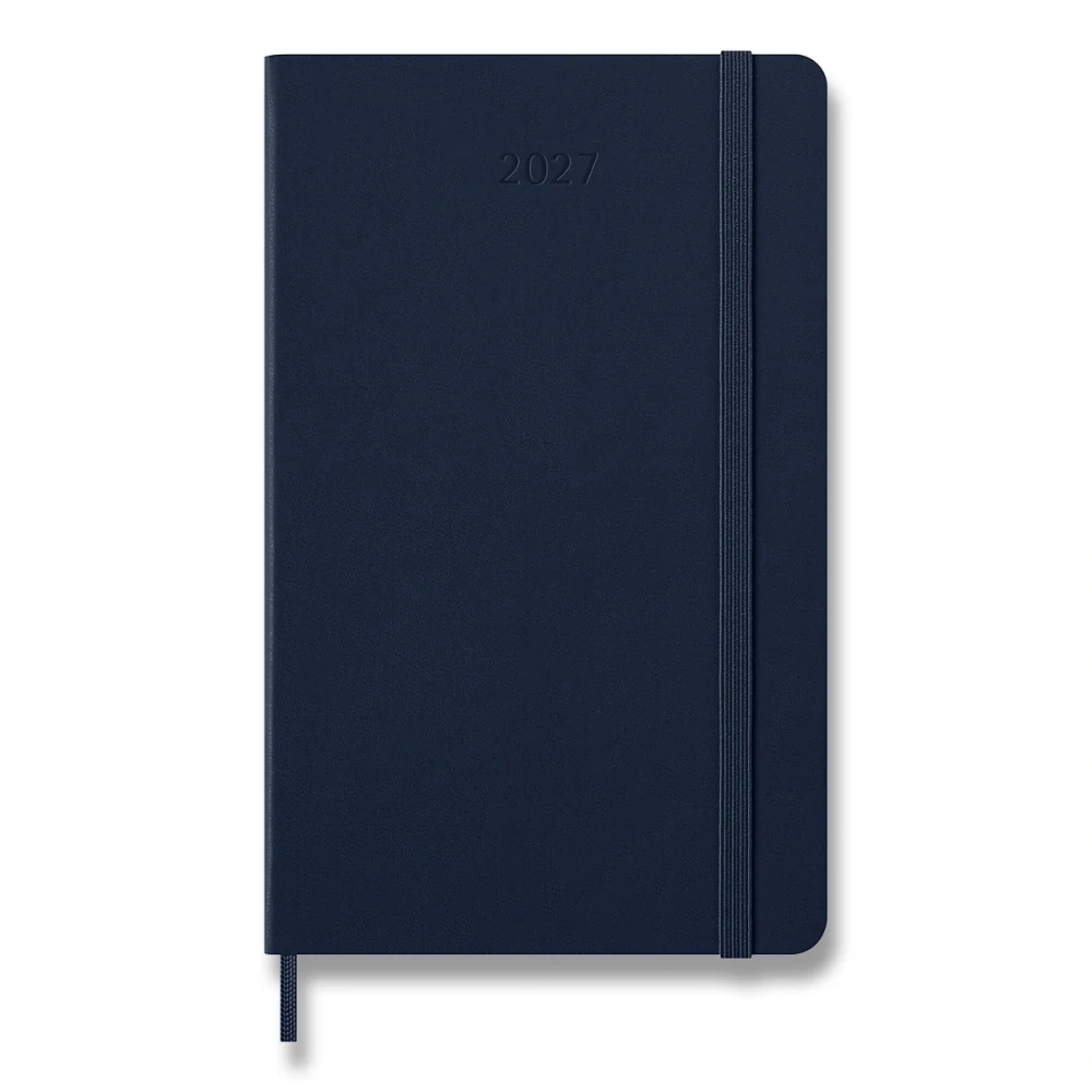 Plánovací zápisník Moleskine 2027 tvrdý modrý L