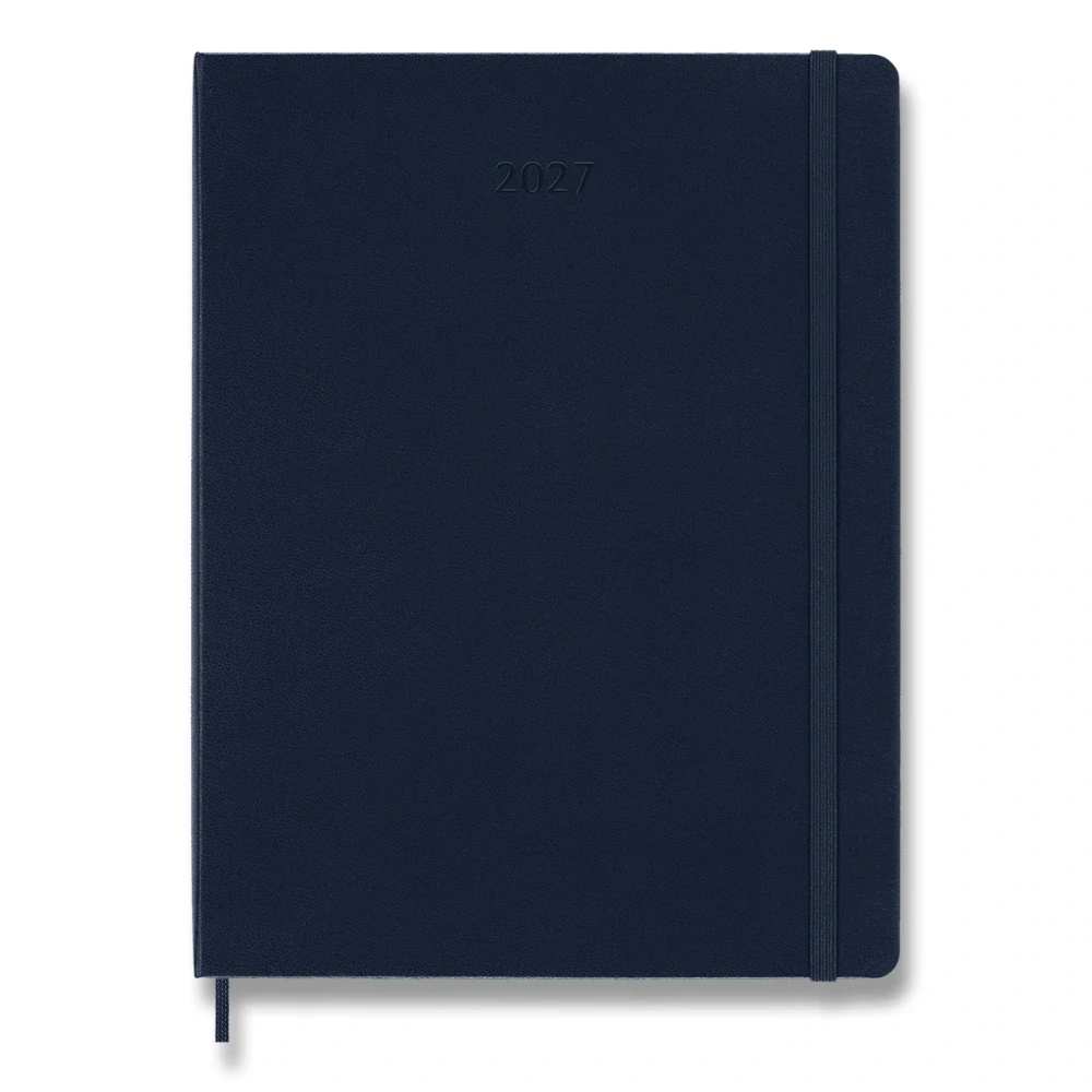 Plánovací zápisník Moleskine 2027 tvrdý modrý XL