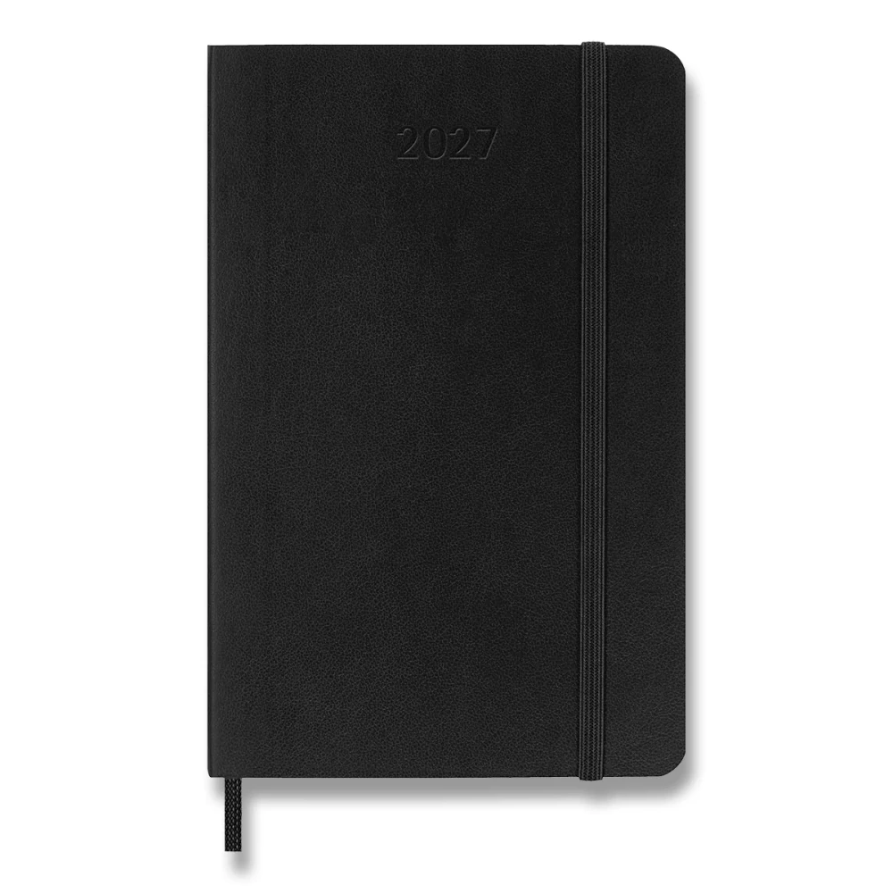 Plánovací zápisník Moleskine 2027 měkký černý S
