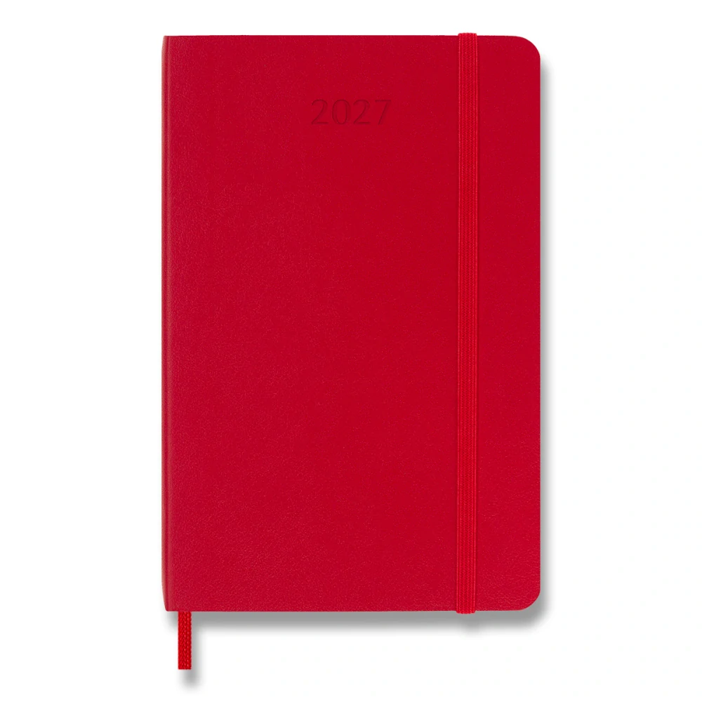 Plánovací zápisník Moleskine 2027 měkký červený S