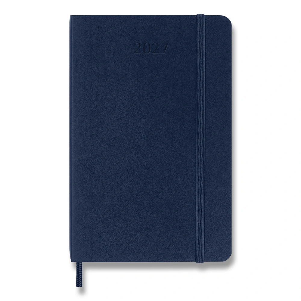 Plánovací zápisník Moleskine 2027 měkký modrý S