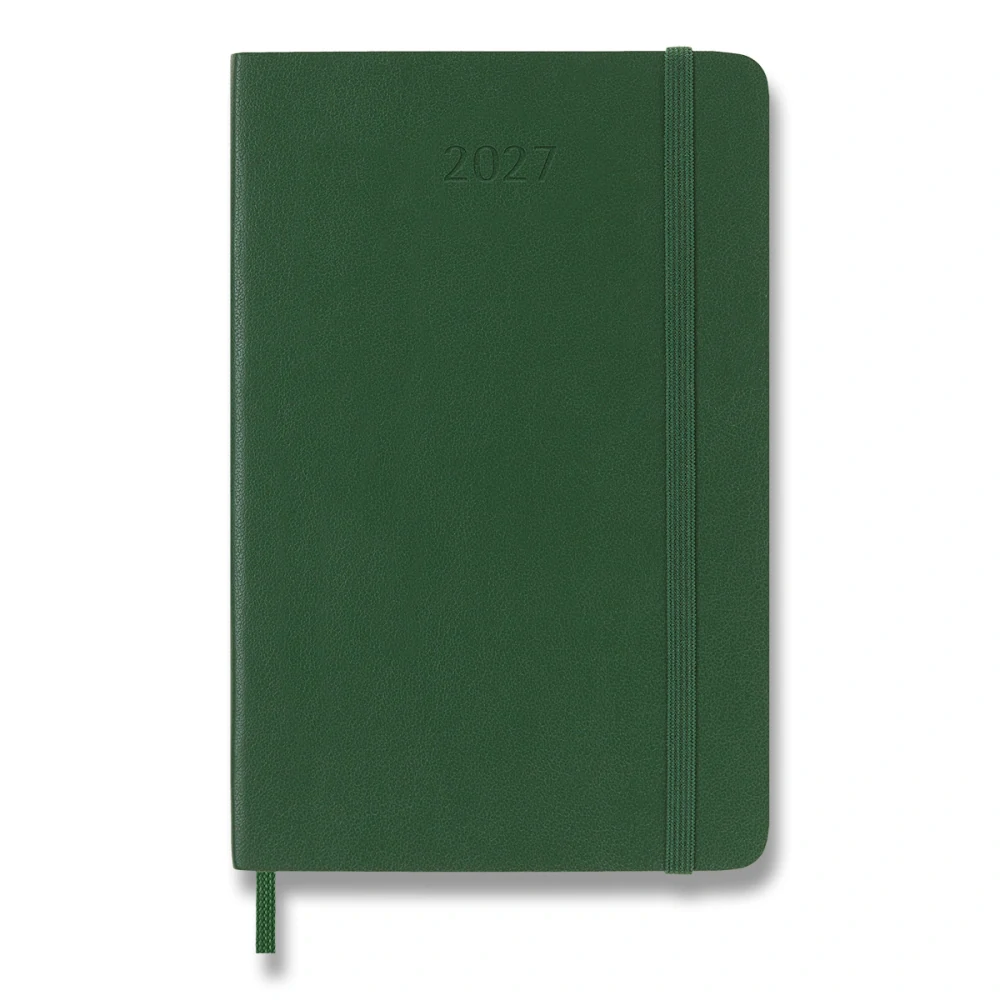 Plánovací zápisník Moleskine 2027 měkký zelený S
