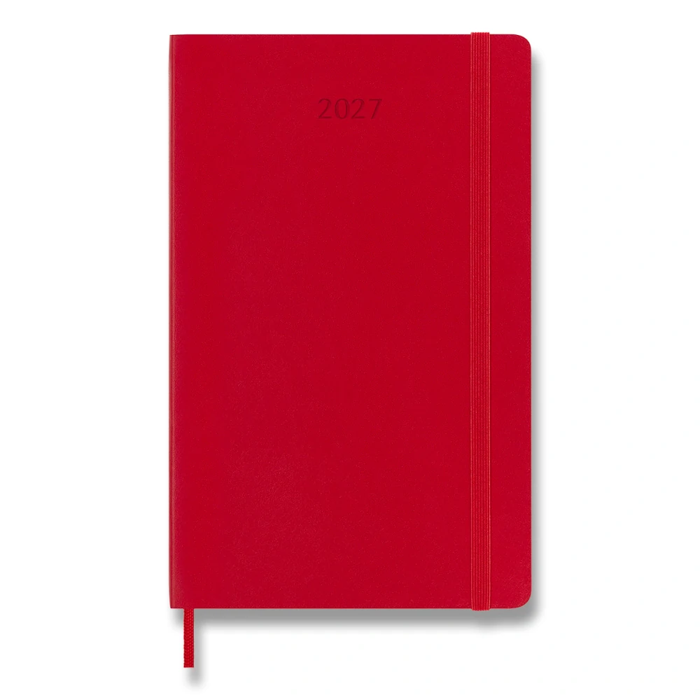 Plánovací zápisník Moleskine 2027 měkký červený L