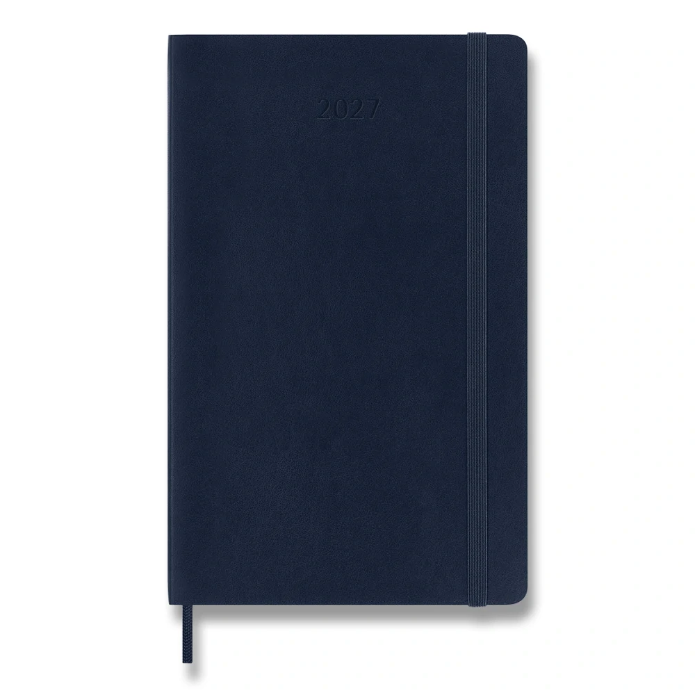 Plánovací zápisník Moleskine 2027 měkký modrý L