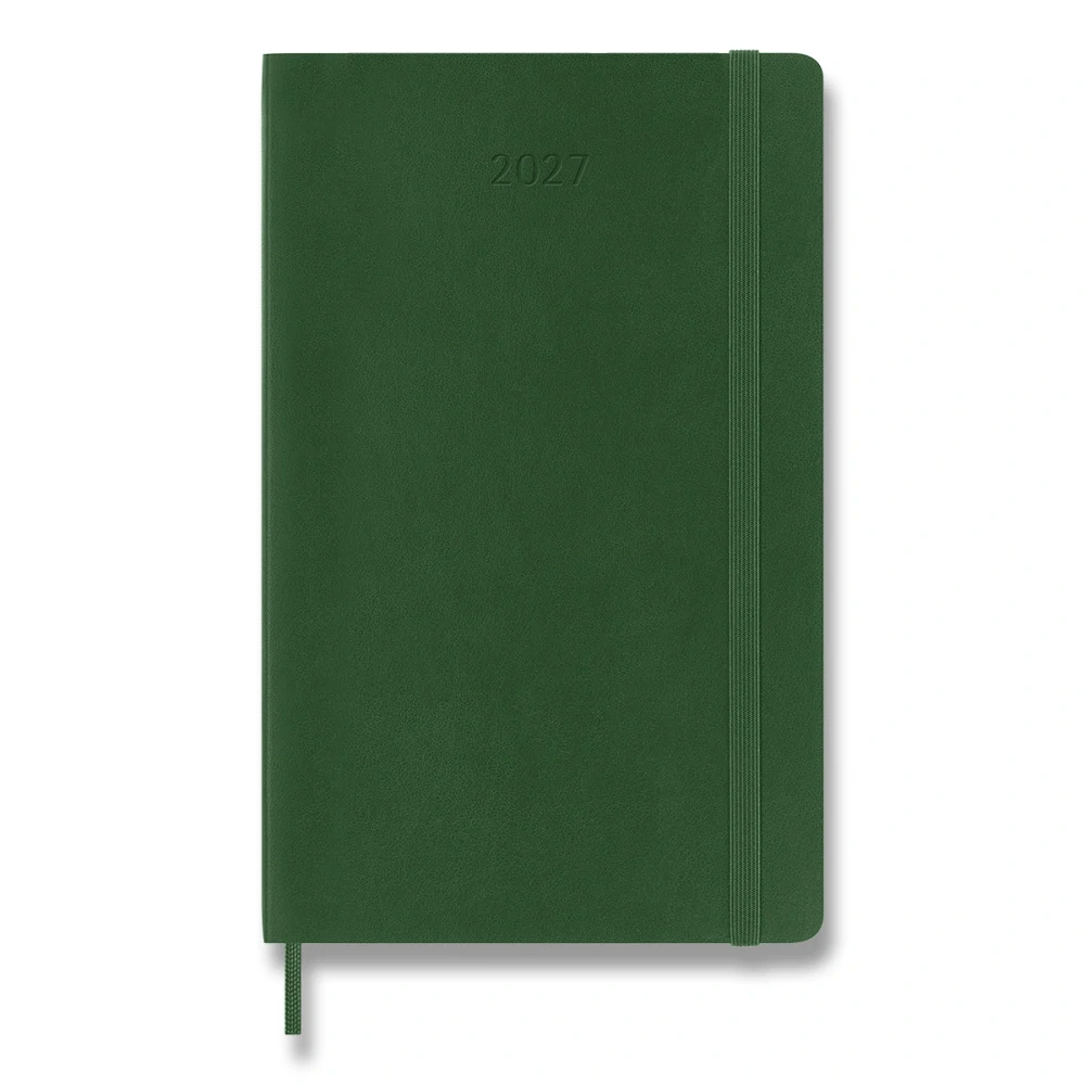 Plánovací zápisník Moleskine 2027 měkký zelený L