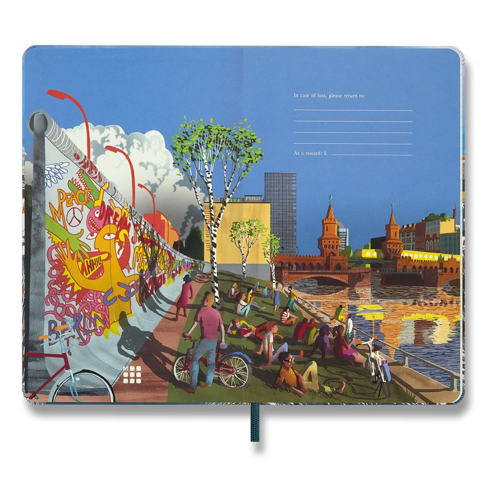 I Am Berlin zápisník Moleskine linkovaný tvrdý L