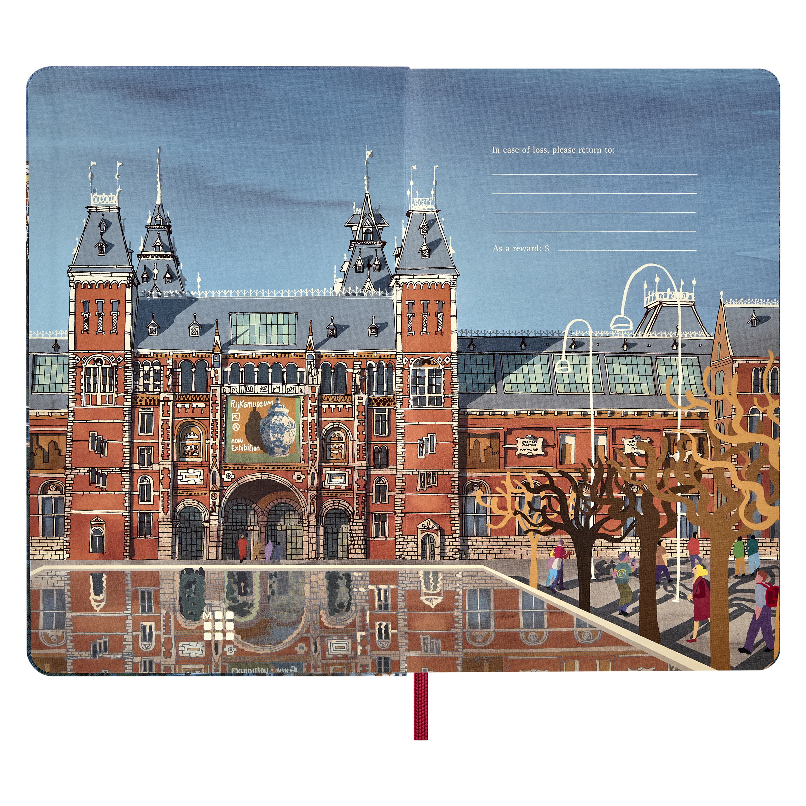 I Am Amsterdam zápisník Moleskine linkovaný tvrdý L