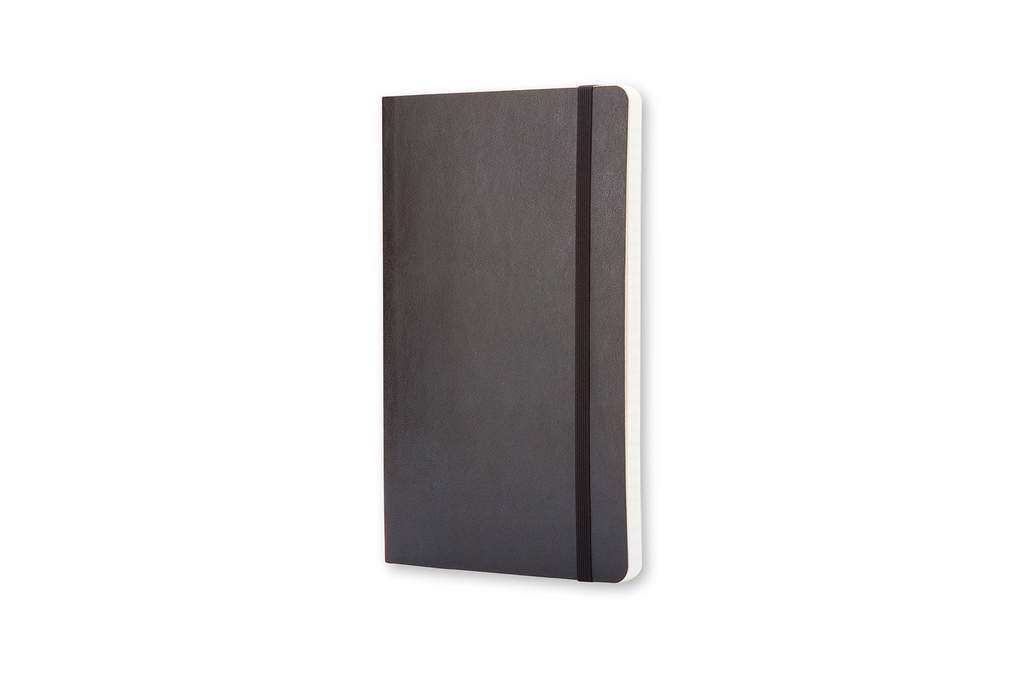 Zápisník Moleskine měkký linkovaný černý S