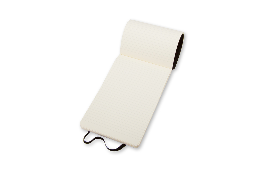 Reportér Moleskine měkký linkovaný černý S