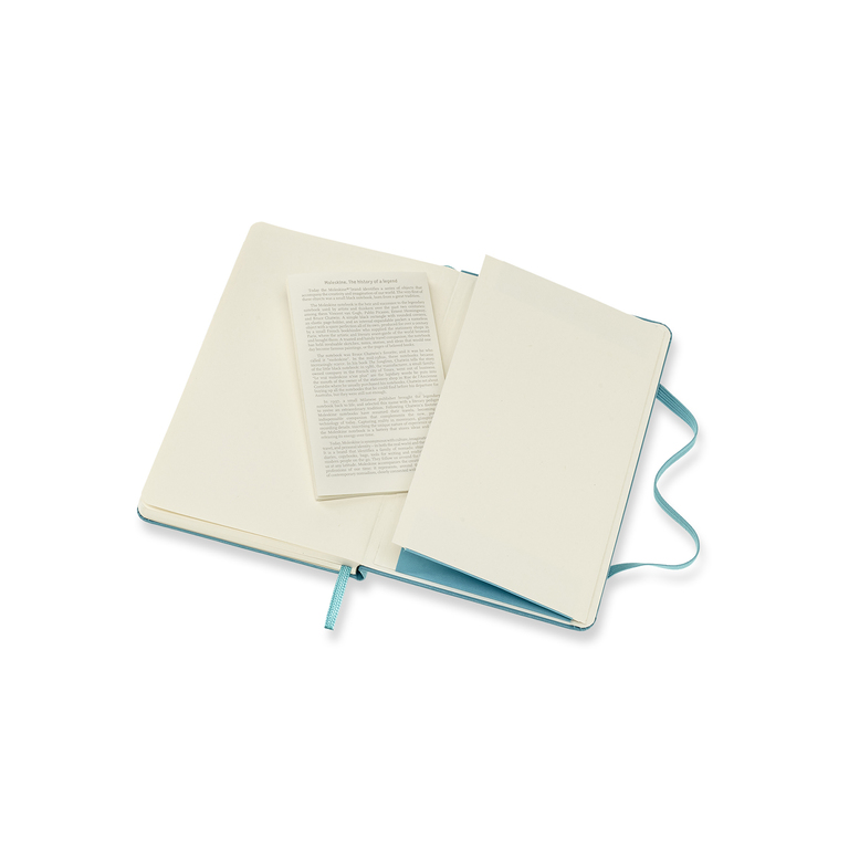Zápisník Moleskine tvrdý linkovaný modrozelený S 