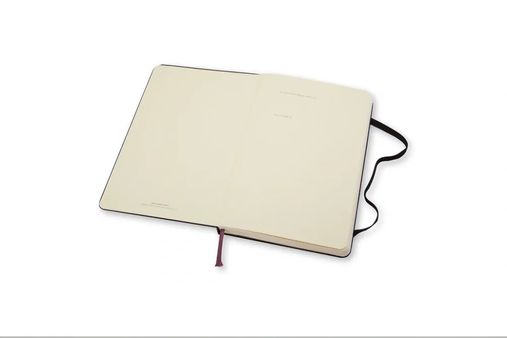 Zápisník Moleskine tvrdý čistý černý L