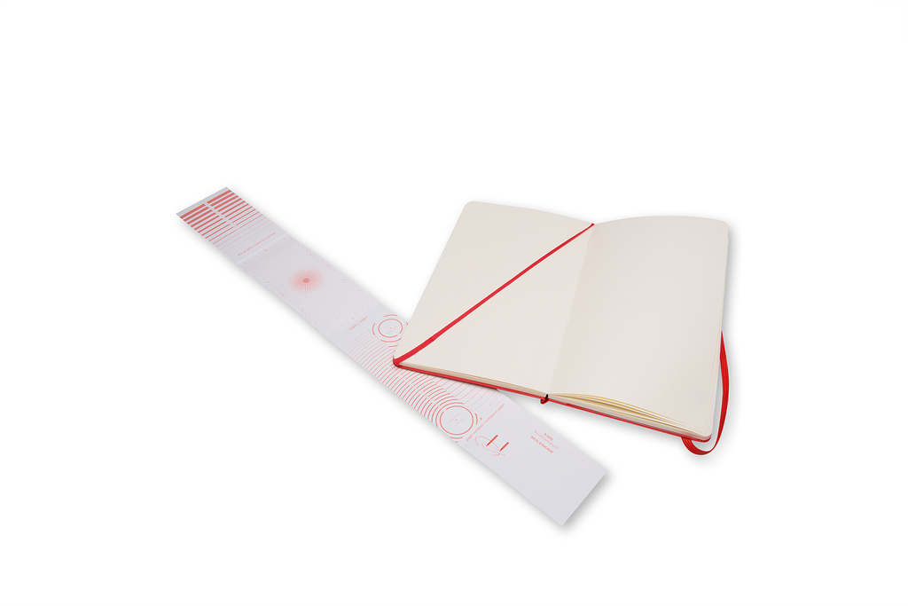Skicář Moleskine tvrdý červený L