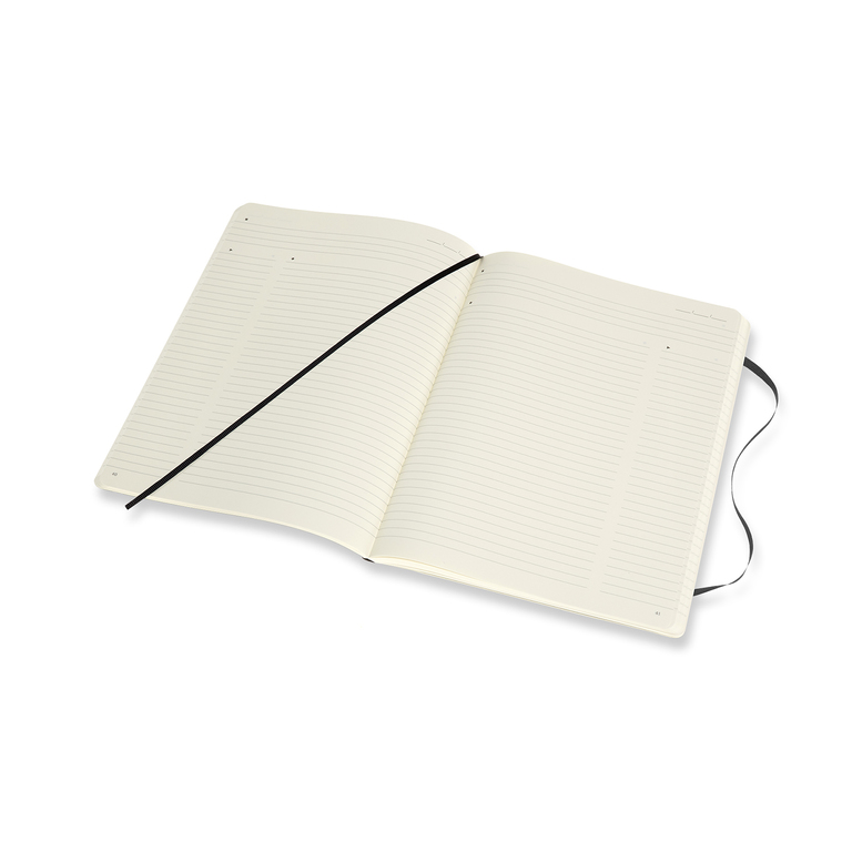 Professional diář-zápisník Moleskine měkký černý XL