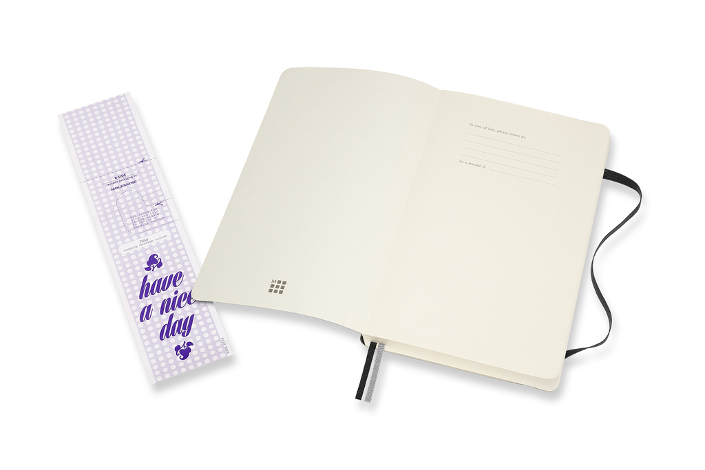 Zápisník Moleskine Expanded měkký tečkovaný černý L