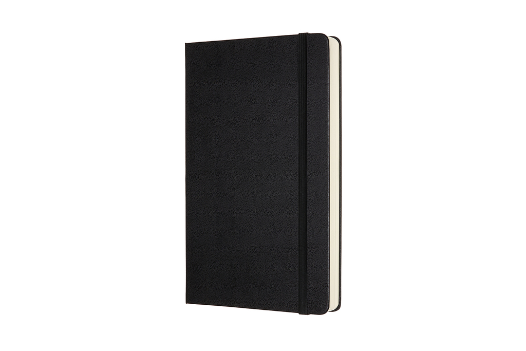 Zápisník Moleskine Expanded tvrdý tečkovaný černý L