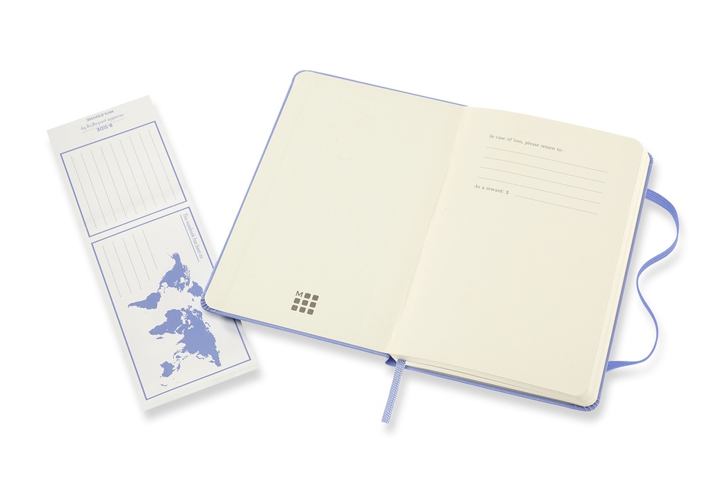 Zápisník Moleskine tvrdý čistý světle modrý S 