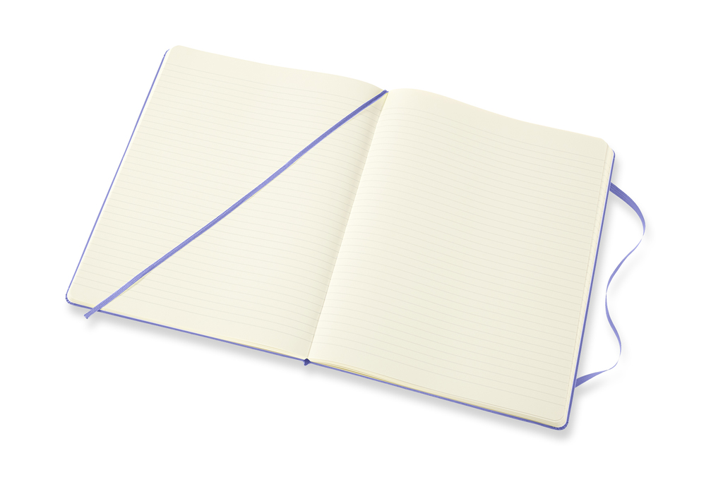 Zápisník Moleskine tvrdý linkovaný světle modrý XL