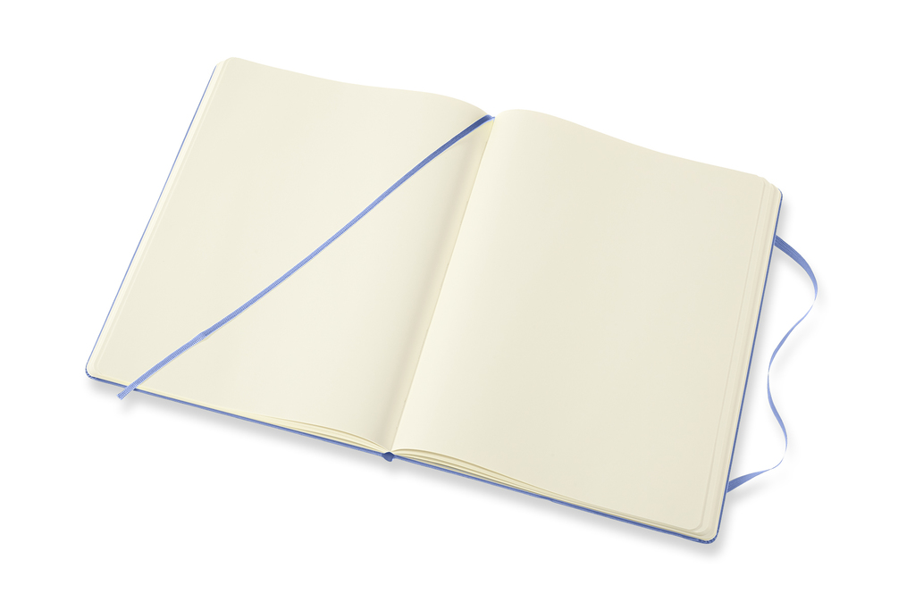 Zápisník Moleskine tvrdý čistý světle modrý XL