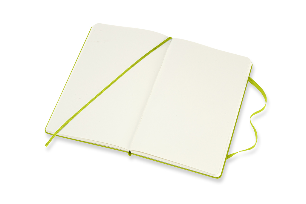 Zápisník Moleskine tvrdý čistý žlutozelený L