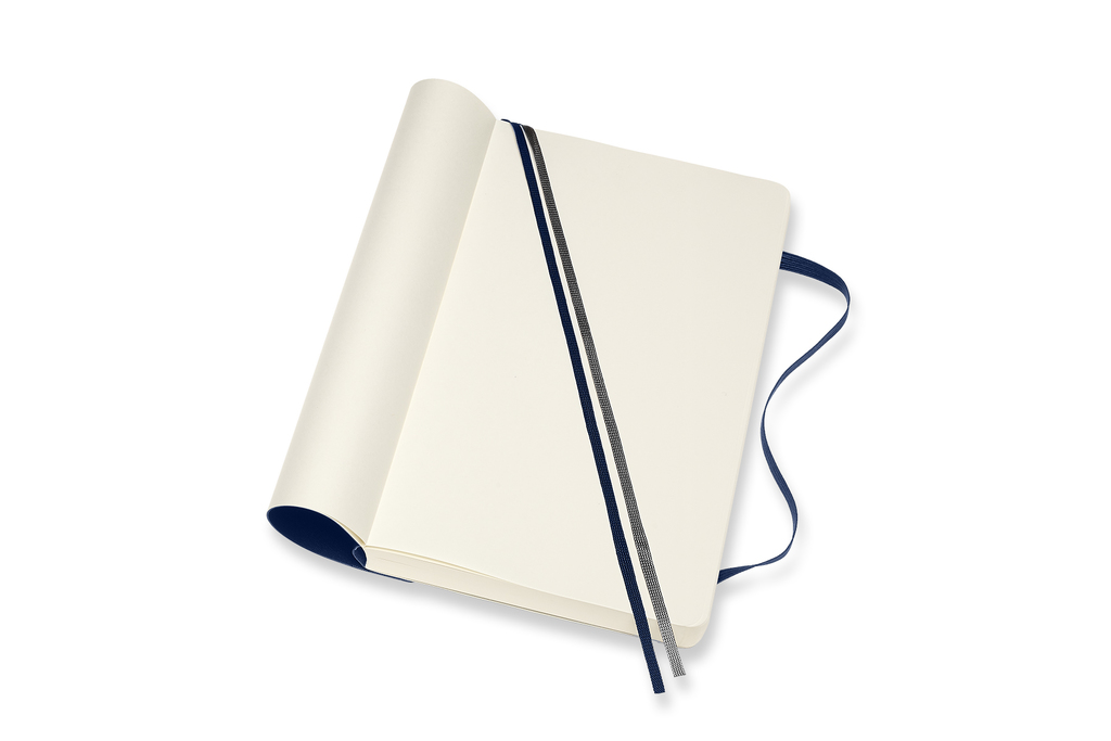 Zápisník Moleskine Expanded měkký čistý modrý L