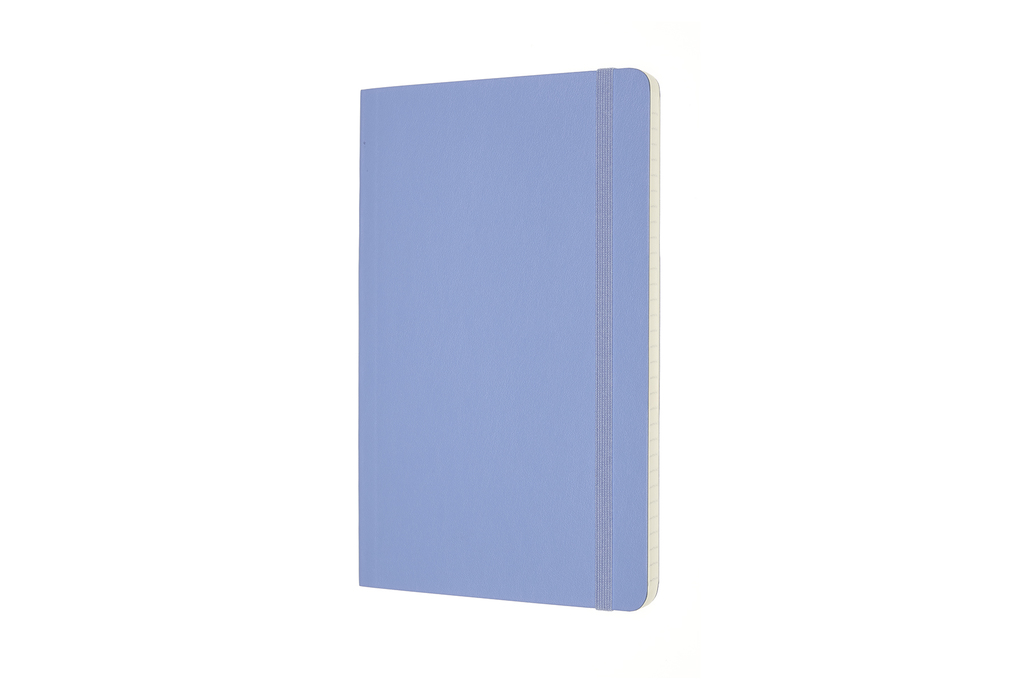 Zápisník Moleskine měkký linkovaný světle modrý L