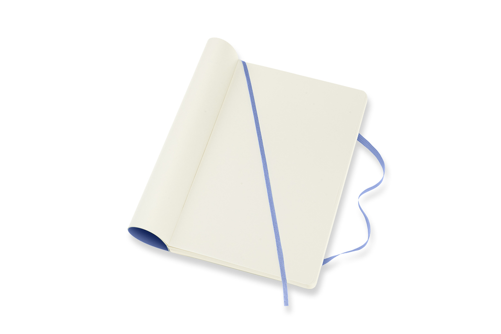 Zápisník Moleskine měkký čistý světle modrý L