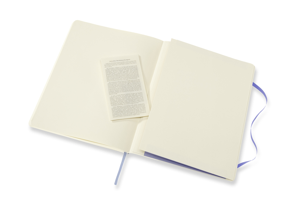 Zápisník Moleskine měkký čistý světle modrý XL