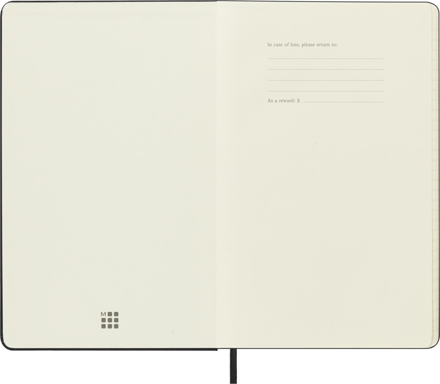 Sada Moleskine černý zápisník L a kuličkové pero Kaweco 0,7 mm