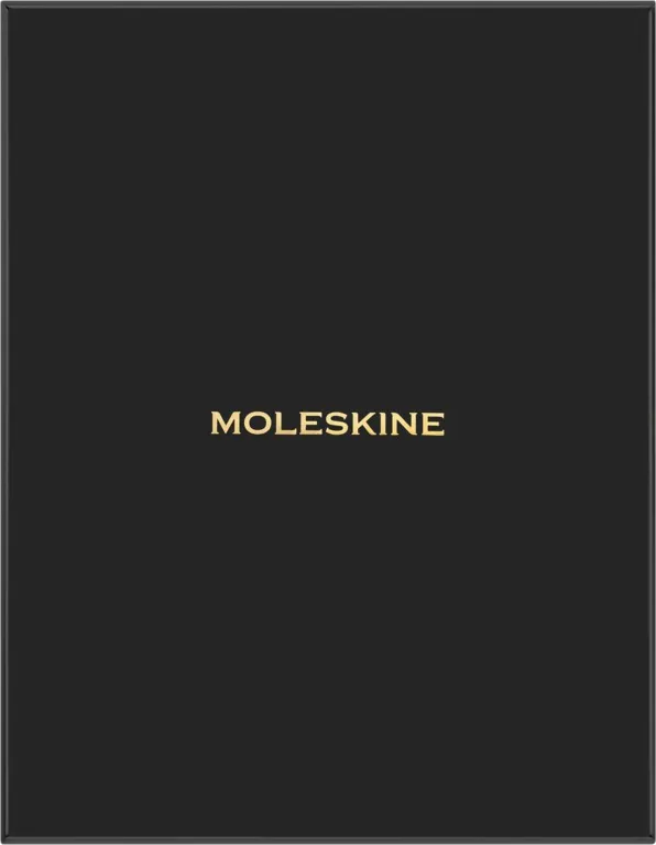 Precious & Ethical Vegea zápisník Moleskine linkovaný černý XL v dárkové krabici