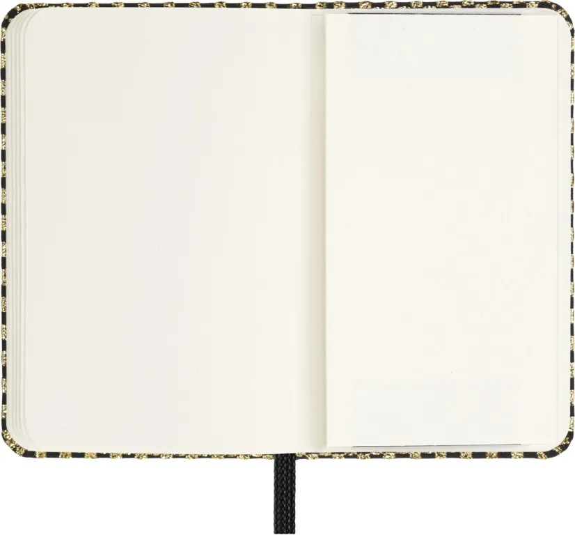 Shine zápisník Moleskine čistý zlatý XS v dárkové krabici