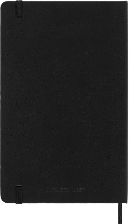 18měsíční horizontální diář Moleskine 2024-2025 tvrdý černý L