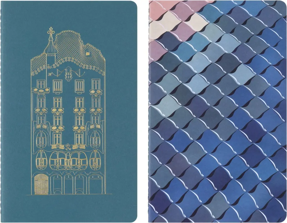 Casa Batlló sešity Moleskine Cahier 2 ks čistý L
