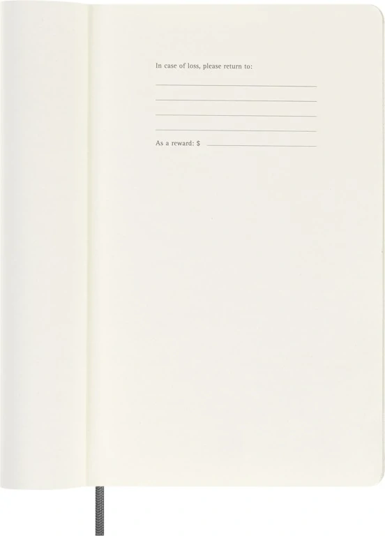 Smart zápisník Moleskine měkký čistý černý L