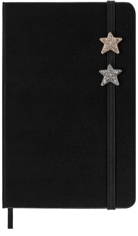 Ozdoba na zápisník Moleskine - hvězda crystal